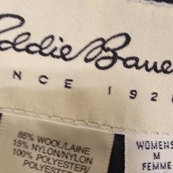 Eddie Bauer Women's Black and Red Plaid Wool Jacket - Picture 6 of 6